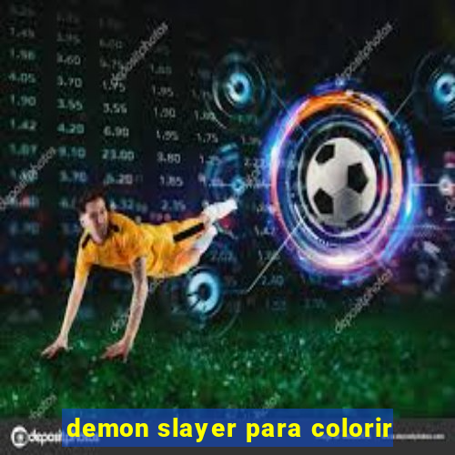 demon slayer para colorir